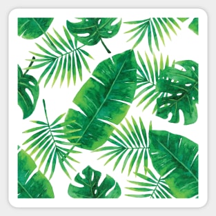 Palm Leaves Tropical Print Sticker